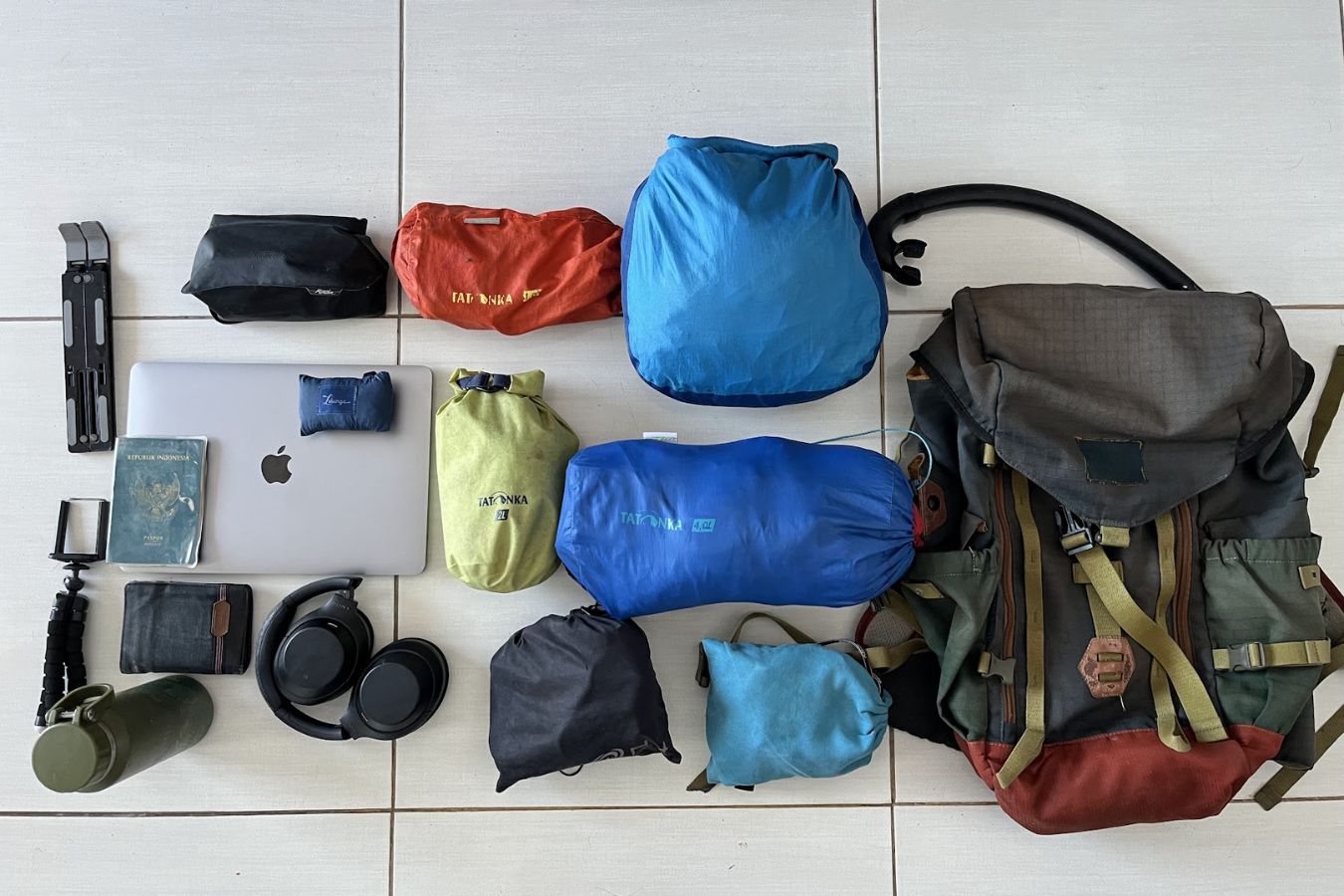 Packliste für eine Fahrradtour in Indonesien mit leichtem Gepäck