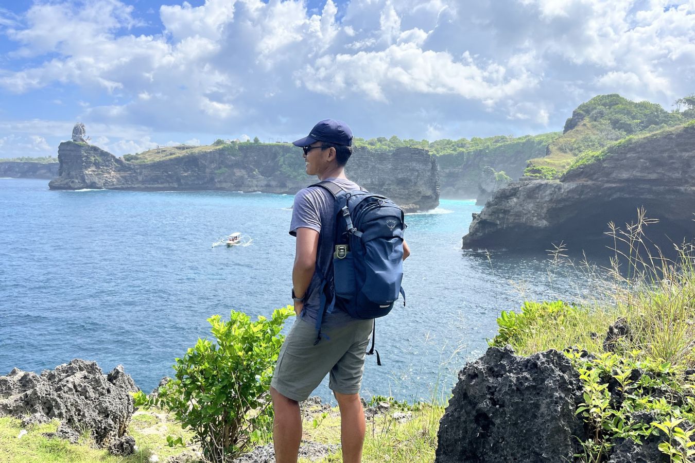 Am Aussichtspunkt auf Nusa Penida