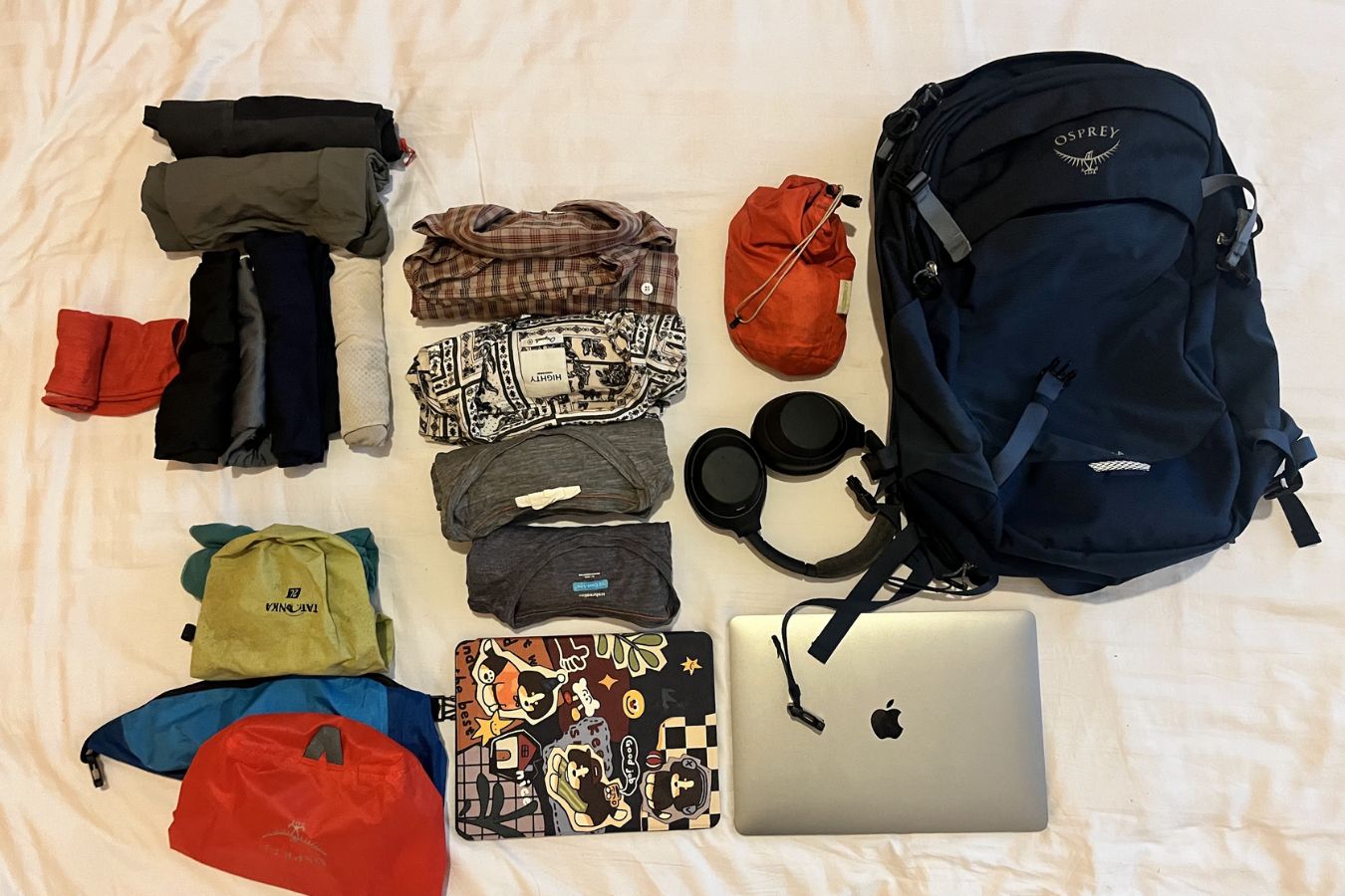 Alles, was ich für die Java-Bali-Reise gepackt habe