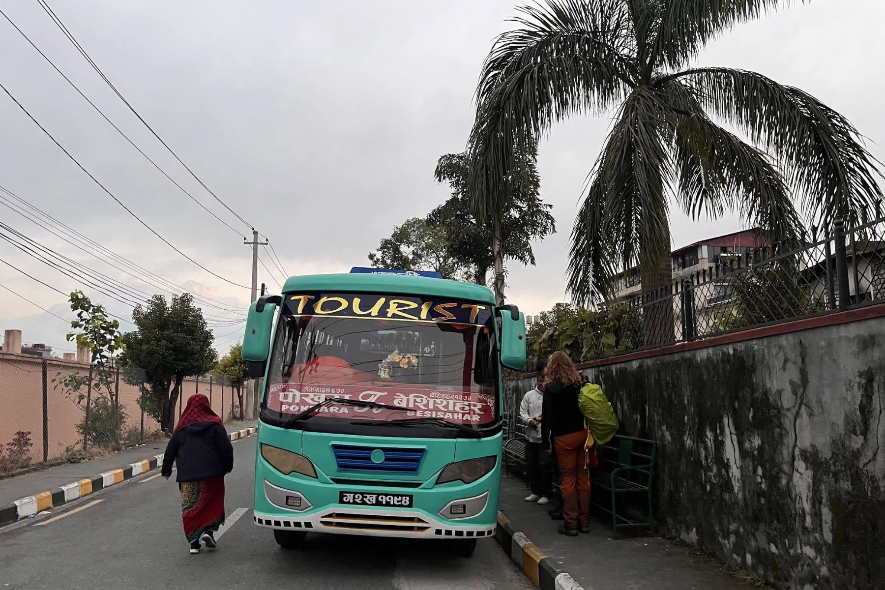 Bus von Pokhara nach Besisahar