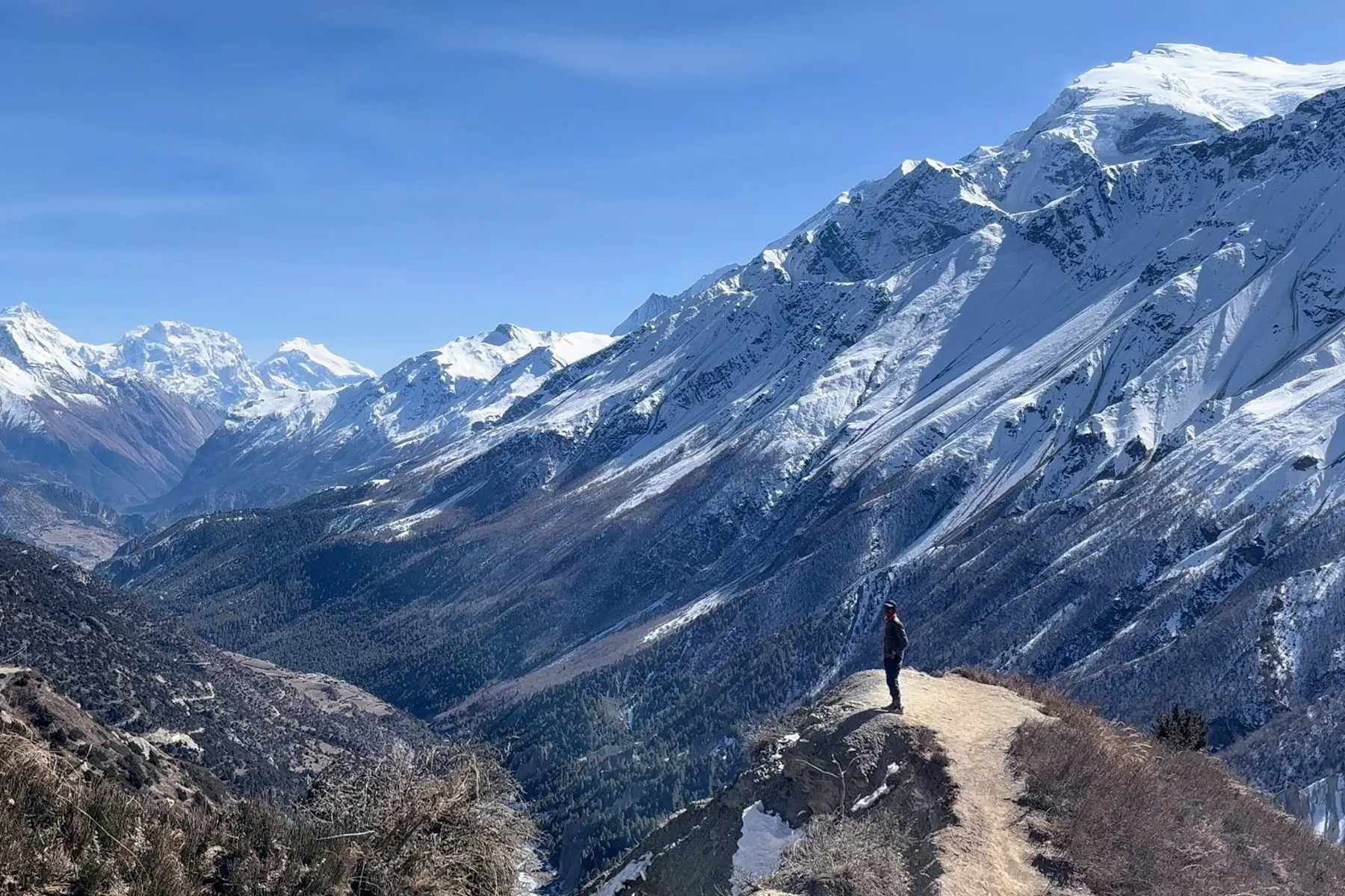 Annapurna Circuit Trek (Teilroute): Eine Solo-Tour über hohe Pässe